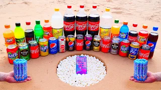 iPhone 12 vs Fanta, Coca Cola, Pepsi, Mtn Dew, Mirinda and Other Popular Sodas vs Mentos Underground