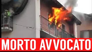 AVVOCATO MUORE CARBONIZZATO NEL SUO APPARTAMENTO: VIOLENTISSIMO INCENDIO NELL'ENNESE