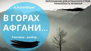 "В горах Афгани"... А.Розенбаум. Разговор - разбор. Переложение для испанского строя в ля -миноре.