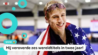 Amerikaans schaatswonder wint goud op drie (!) afstanden