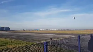 Spectacular Beluga XL flypast at Broughton in first UK flight