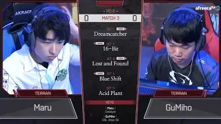 [2018 GSL Season 3] Code S Ro.8 Day2 Match1 Maru vs GuMiho