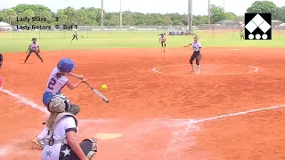 Lady Stars at Palm Beach Gardens Lady Gators 10u Softball