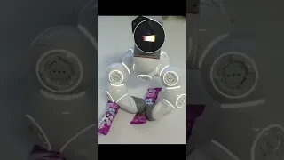 Click together robot can act like creature if you try and steal its food!