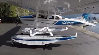 Ramping my Cessna 206 Amphibian Pretty Confined Boat Ramp