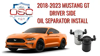 J&L Oil Separator Co. 2018-2023 Ford Mustang GT Driver Side Install 3024D