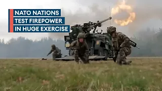 Nato troops test artillery systems sent to Ukraine in message to Russia