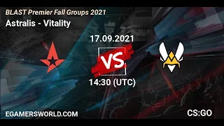 🔴 Astralis vs Team Vitality |  Прямой Эфир |  BLAST Premier Fall Groups 2021
