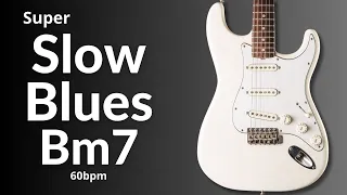 Slow Blues SRV Style Guitar Backing Track in Bm7