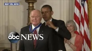 John Glenn Receives the Presidential Medal of Freedom in 2012 | ARCHIVAL VIDEO