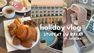 Birthday vlog 🍞 5-star hotel, what I eat, student on break, birthday, hot chocolate, ft. Galacsea