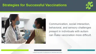 COVID-19 Vaccination Considerations for Individuals with Autism