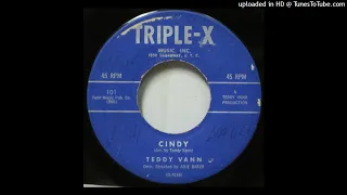 Teddy Vann-"Cindy/I'm Waiting" 1960 POPCORN SOUL 45