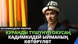 Куранды түшүнүп окусаң кадимкидей ыйманың кѳтѳрүлѳт | Мухаммадали Умаров