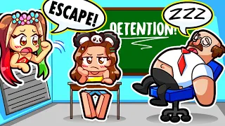 We ESCAPED School DETENTION in Roblox!