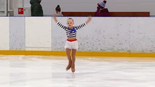 Alexandra Nosenko 6-year child Figure Skater Cup of Peter the Great - Feb 2021