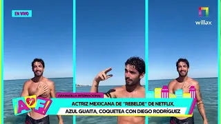 Amor y Fuego -OCT 03- ACTRIZ MEXICANA DE "REBELDE" DE NETFLIX, COQUETEA CON DIEGO RODRIGUEZ | Willax