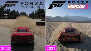 Forza Motorsport vs Forza Horizon 5 | Physics and Details Comparison