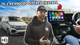 Kenwood 10.1" Floating headunit, stereo VW Transporter T6.1 install