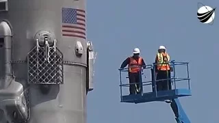 SpaceX - CRS8 Booster at Port Canaveral  04-12-2016