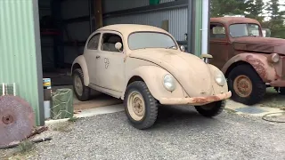 1943 VW Beetle unrestored out of the shed in 3 years