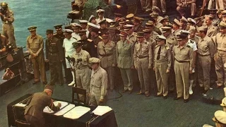 Japanese Surrender in HD Color 1945