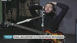 Paul McCartney's long-lost bass guitar, stolen over 50 years ago, finally found