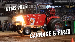 National Farm Machinery Show Truck & Tractor Pulling Carnage & Fires!!