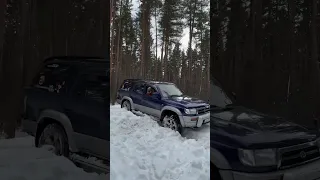 3rd gen 4runner/hilux surf 185 snow wheeling #4runner #snowwheeling