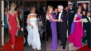 Royal Princess Beautiful and Unique princess Diana's royal Top style Maxi Dresses Design