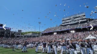 "Oath to Toss" Concluding Moments West Point Class of '23 Graduation at Michie Stadium