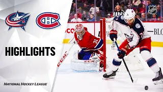 NHL Highlights | Blue Jackets @ Canadiens 2/2/20