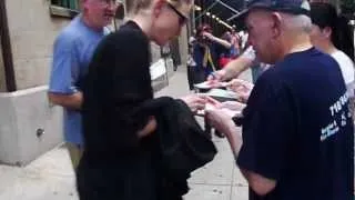 Cate Blanchett signing autographs for fans before Uncle Vanya show