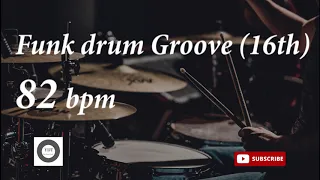 Funk Drum Groove HH 16th - 82 bpm - HQ