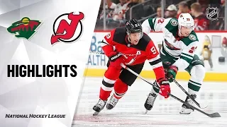 NHL Highlights | Wild @ Devils 11/26/19