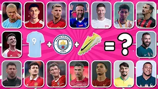 GUESS FOOTBALL PLAYER BY THEIR CLUB, JERSEY AND BOOTS | Ronaldo, Messi, Mbappe, Haaland, Neymar