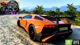 Lamborghini Aventador Superveloce - Forza Horizon 5 - Logitech G29 Gameplay - 4K Max Raytracing