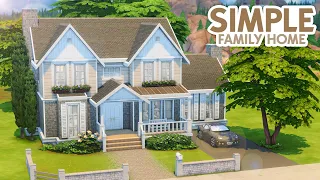 Simple Base Game Family Home // The Sims 4 Speed Build