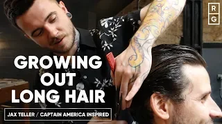 How To Grow Out Long Hair Like The Jax Teller or Captain America Hairstyles