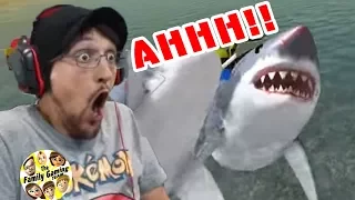 MEGALODON SHARK SCARED ME IN THE OCEAN || The Amazing Frog Part 3 w/ FGTEEV Duddy