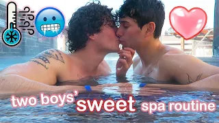 Shower With Boyfriend💕Our Sweet Spa Routine **Guys Cold Plunge** [Gay Couple Dion&Sebb]