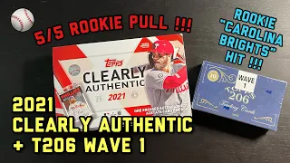 2021 Clearly Authentic & 206 Wave 1 Box Break - Rookie Hit 5/5 !!!