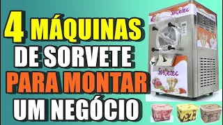 ✅ 4 MÁQUINAS DE SORVETE PARA VOCÊ COMEÇAR SEU NEGÓCIO!