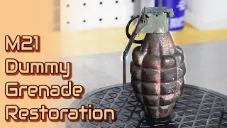 Restoration of Replica M21 Practice "Pineapple" Grenade