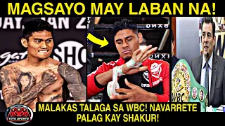 Breaking! MAGSAYO May LABAN NA! MALAKAS Talaga Sa WBC! NAVARRETE Palag Kay STEVENSON!