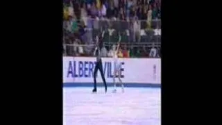 1992 Olympics Pairs SP Kovarikova & Novotny