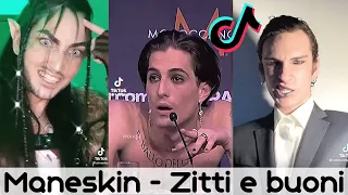 Maneskin - Zitti e buoni  | TikTok Compilation #1 (Eurovision Winner Song 2021 Italy)