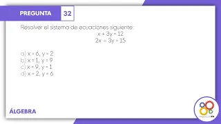 GUÍA IPN 2022- Álgebra Pregunta No. 32