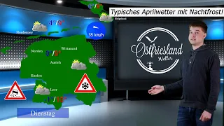 Der April macht was er will! Kühl mit Bodenfrost! Wetterbericht für Ostfriesland und die Küste