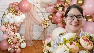 DIY Balloon Garland Circle Arch Backdrop